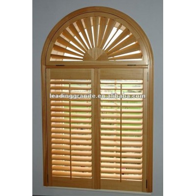 Arch wood shutters